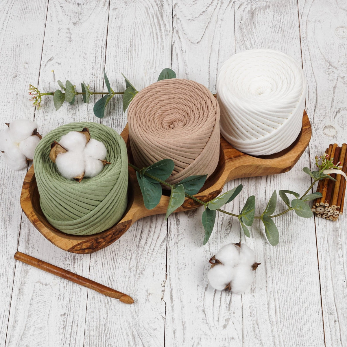 T-shirt yarn, Maxi 9-11 mm, Ice-Cream