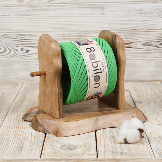 T-shirt yarn, Mini 5-7 mm, Green Apple