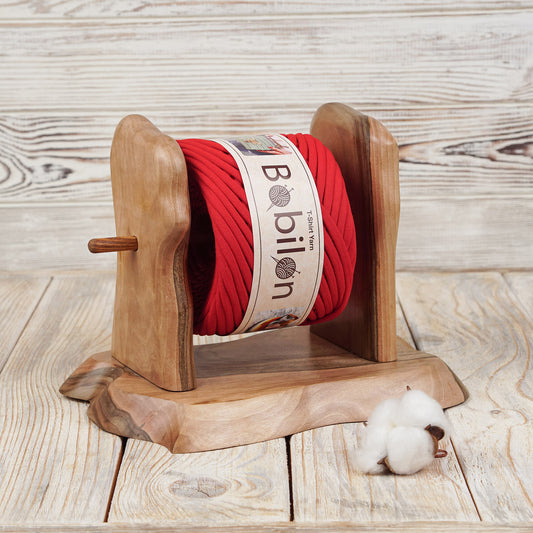 T-shirt yarn, Medium 7-9 mm, Lady in Red