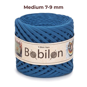 T-shirt yarn, Medium 7-9 mm, Blue Jeans