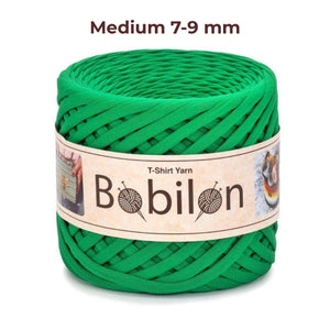 T-shirt yarn, Medium 7-9 mm, Green Island