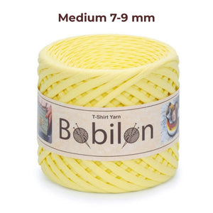 T-shirt yarn, Medium 7-9 mm, Lemon