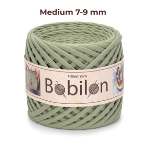 T-shirt yarn, Medium 7-9 mm, Olive