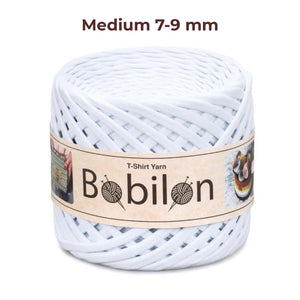 T-shirt yarn, Medium 7-9 mm, Snow White