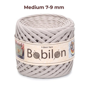 T-shirt yarn, Medium 7-9 mm, Stone