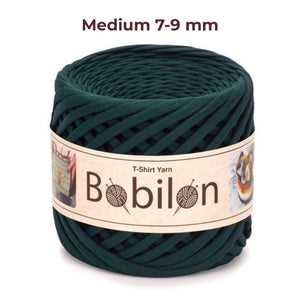 T-shirt yarn, Medium 7-9 mm, Ultramarine Green