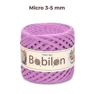 T-shirt yarn, Micro 3-5 mm, Bubble Gum