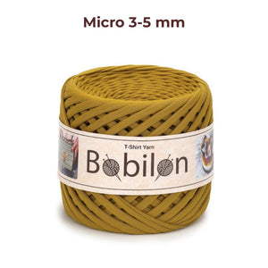 T-shirt yarn, Micro 3-5 mm, Golden Lime