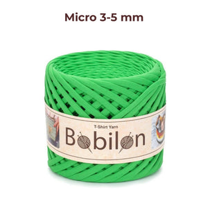 T-shirt yarn, Micro 3-5 mm, Green Apple