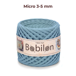 T-shirt yarn, Micro 3-5 mm, Smoky