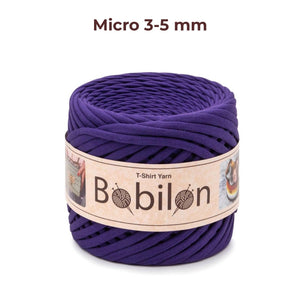 T-shirt yarn, Micro 3-5 mm, Violet