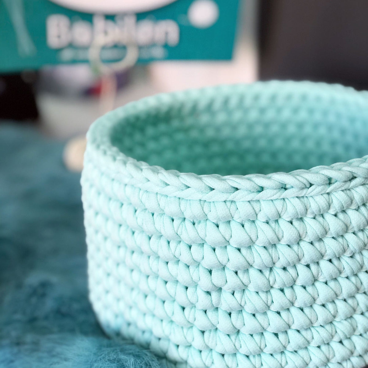 T-shirt yarn, Medium 7-9 mm, Mint