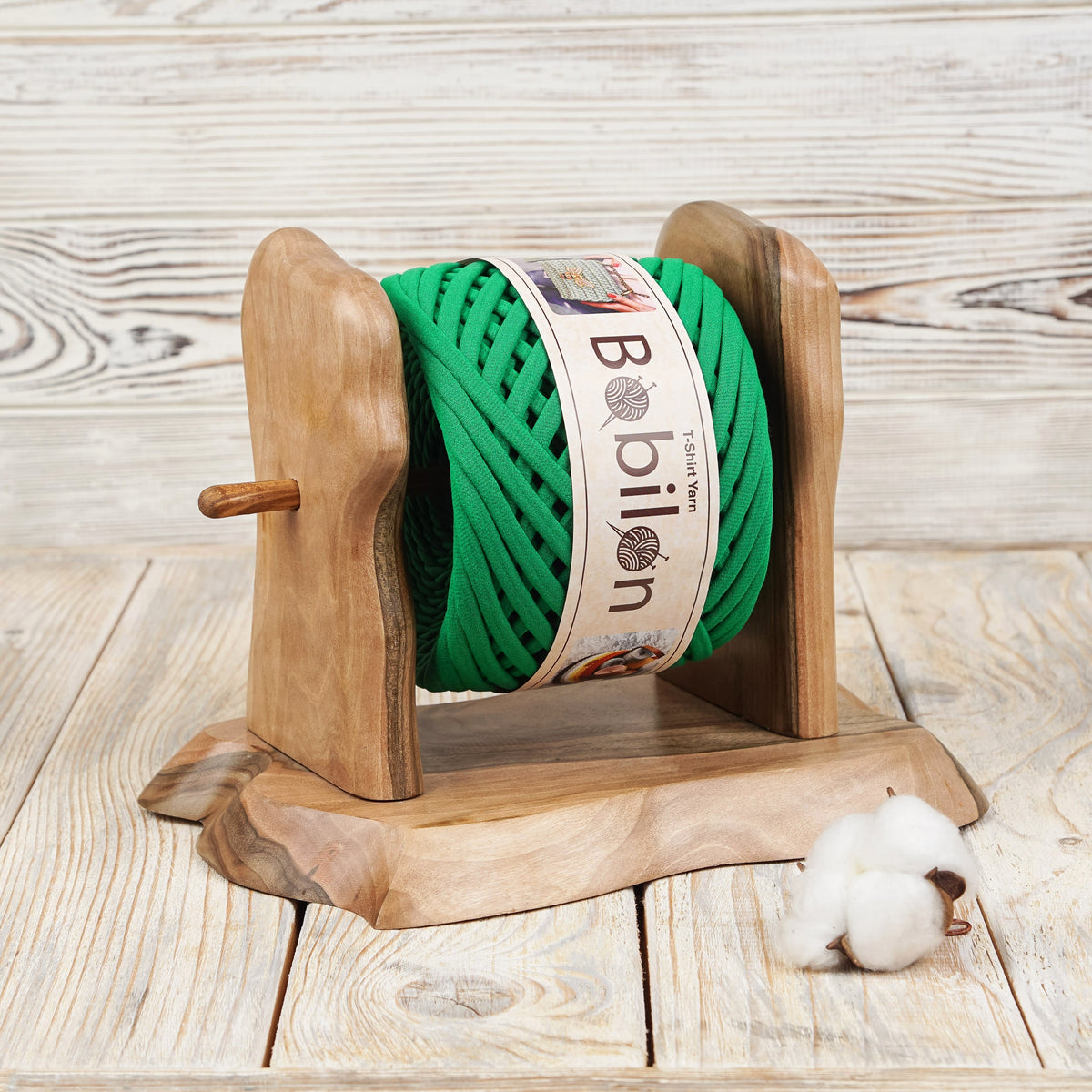 T-shirt yarn, Medium 7-9 mm, Green Island