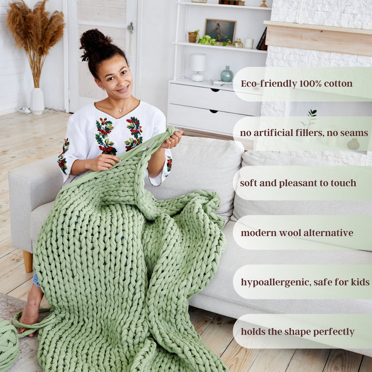 Super Thick T-Shirt Yarn 20–30 mm for Giant Crochet, Hand Knitting & Macrame – Chunky Cotton Tube Yarn – DIY Home Decor – Violet
