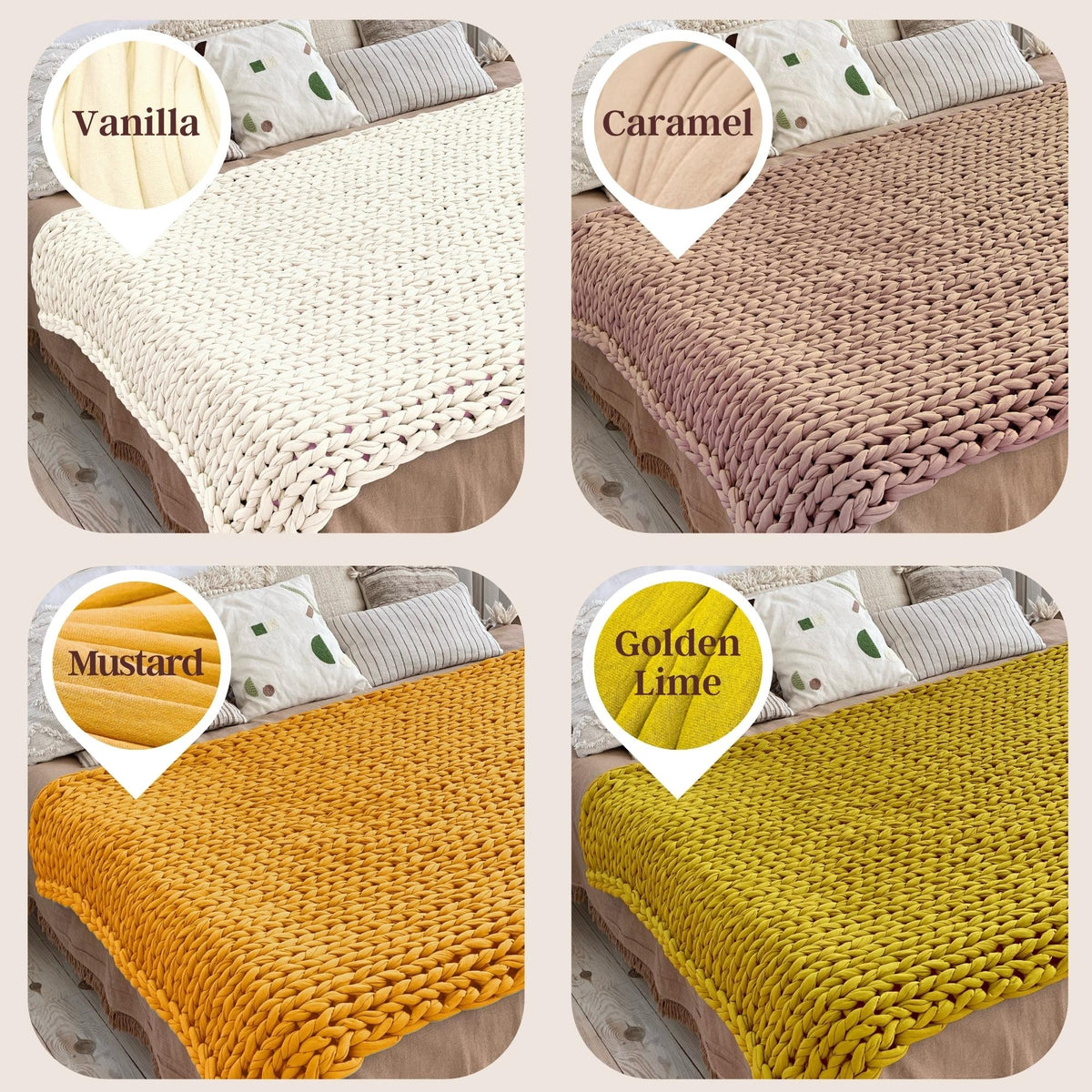 Super Thick T-Shirt Yarn 20–30 mm for Giant Crochet, Hand Knitting & Macrame – Chunky Cotton Tube Yarn – DIY Home Decor – Caramel