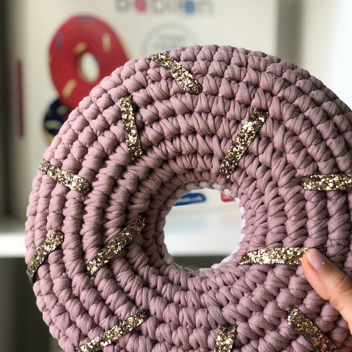 T-shirt yarn, Medium 7-9 mm, Lilac