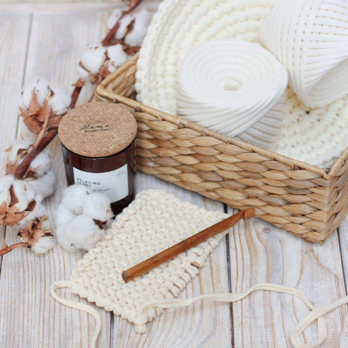 T-shirt yarn, Maxi 9-11 mm, Ice-Cream
