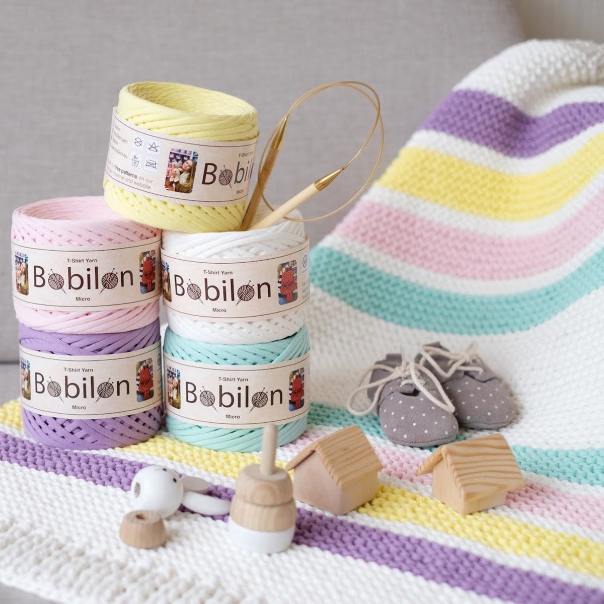 T-shirt yarn, Maxi 9-11 mm, Ice-Cream
