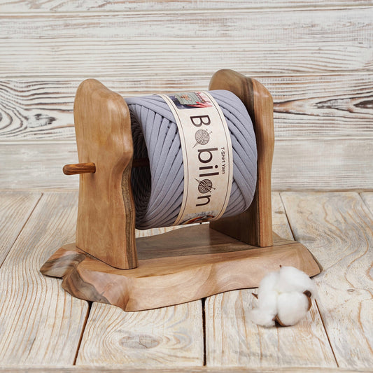 T-shirt yarn, Mini 5-7 mm, Space Gray