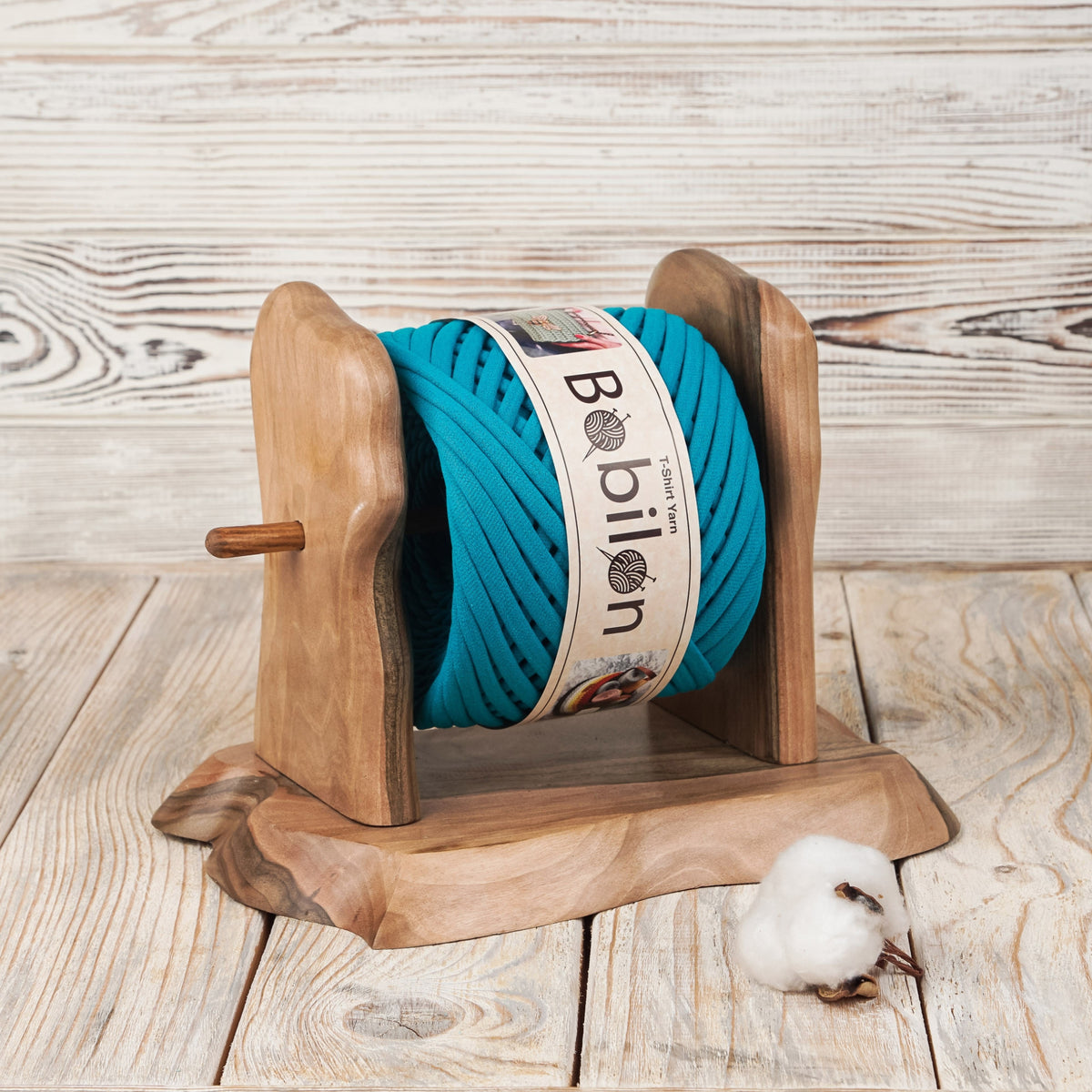 T-shirt yarn, Maxi 9-11 mm, Blue Lagoon