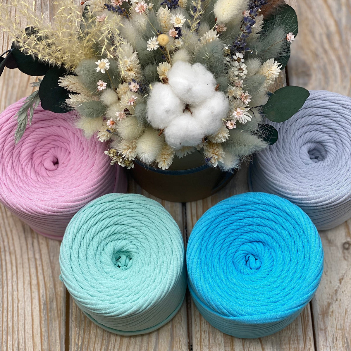 T-shirt yarn, Micro 3-5 mm, Arctic
