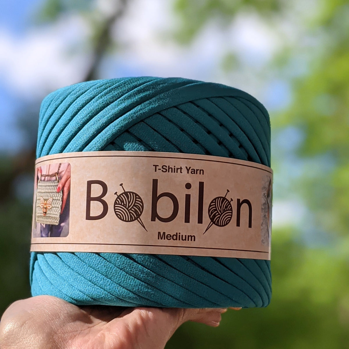 T-shirt yarn, Medium 7-9 mm, Deep Ocean
