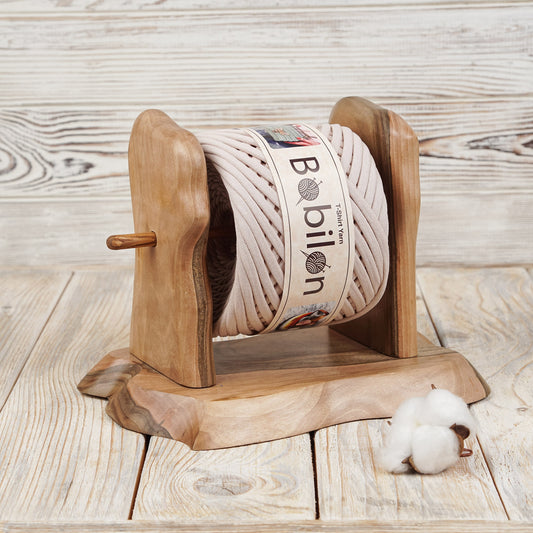 T-shirt yarn, Medium 7-9 mm, Ivory