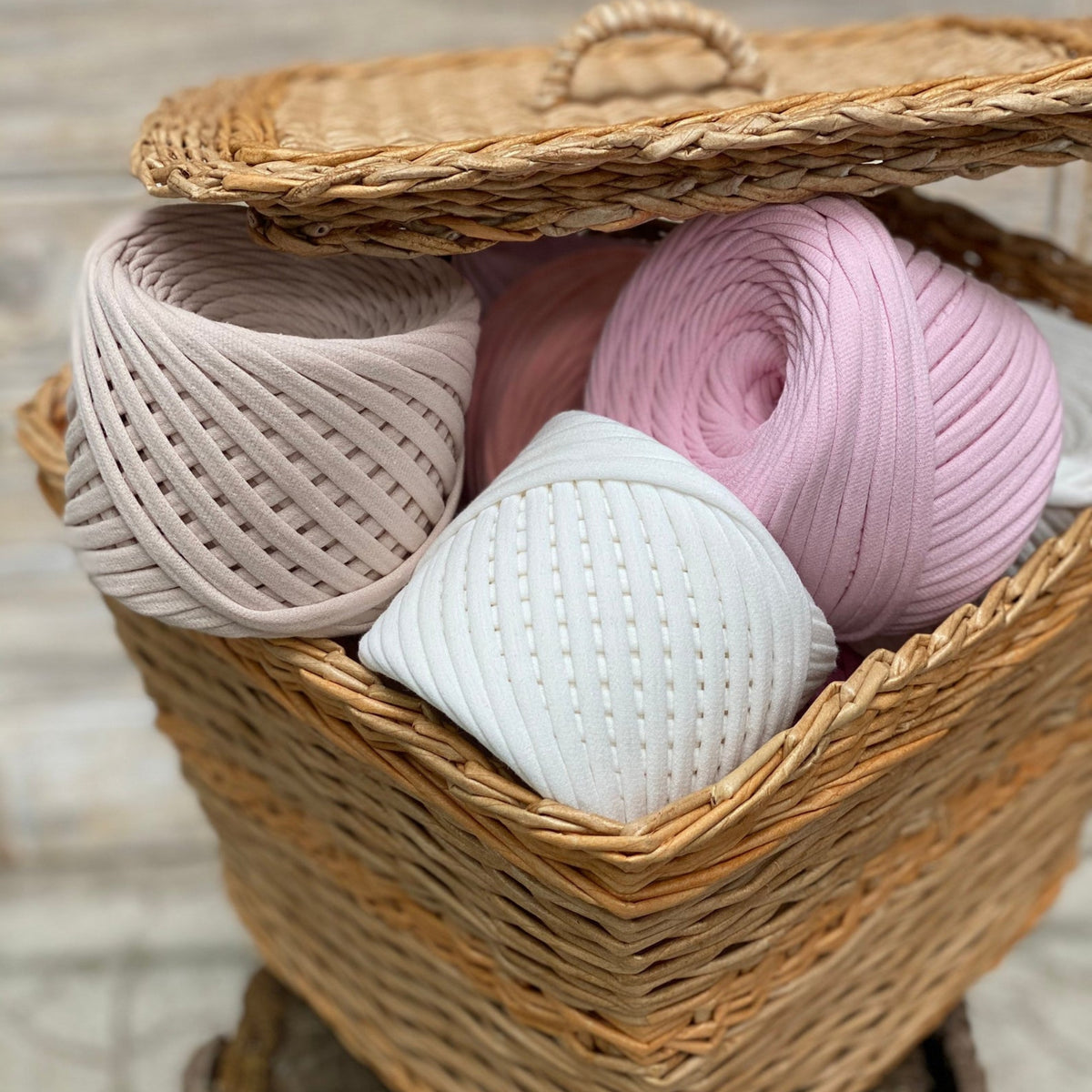 T-shirt yarn, Maxi 9-11 mm, Ice-Cream