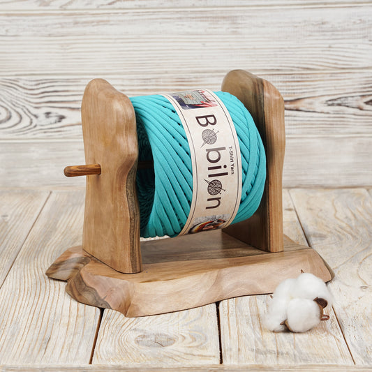 T-shirt yarn, Micro 3-5 mm, Tiffany