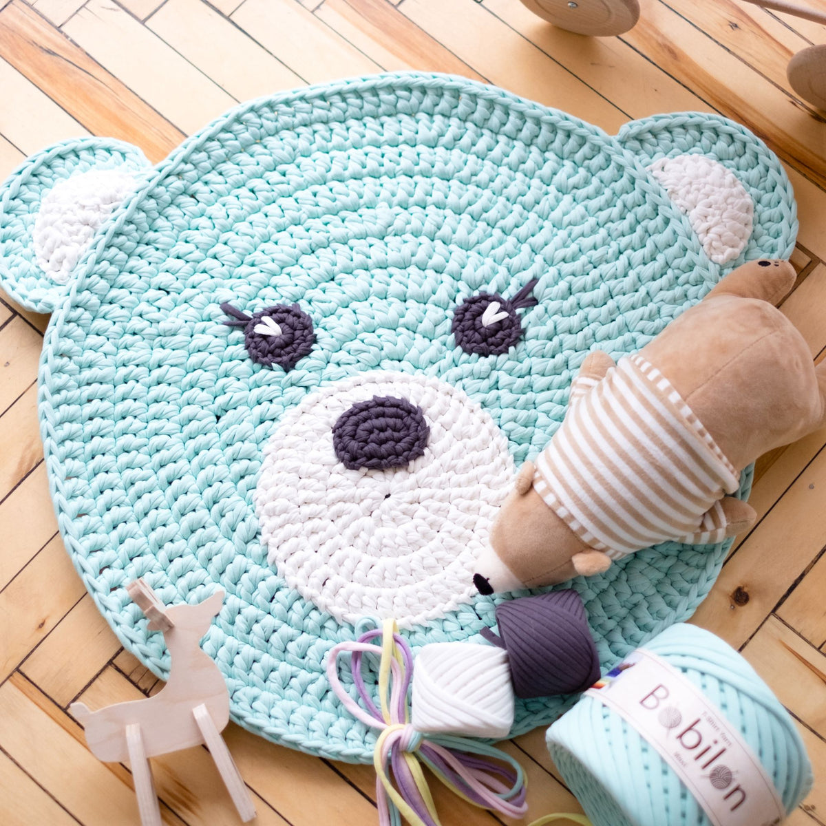 T-shirt yarn, Medium 7-9 mm, Mint