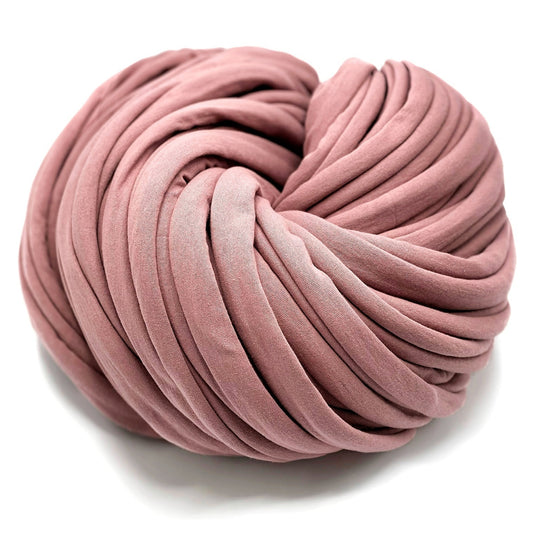Super Thick T-Shirt Yarn 20–30 mm for Giant Crochet, Hand Knitting & Macrame – Chunky Cotton Tube Yarn – DIY Home Decor – Lilac