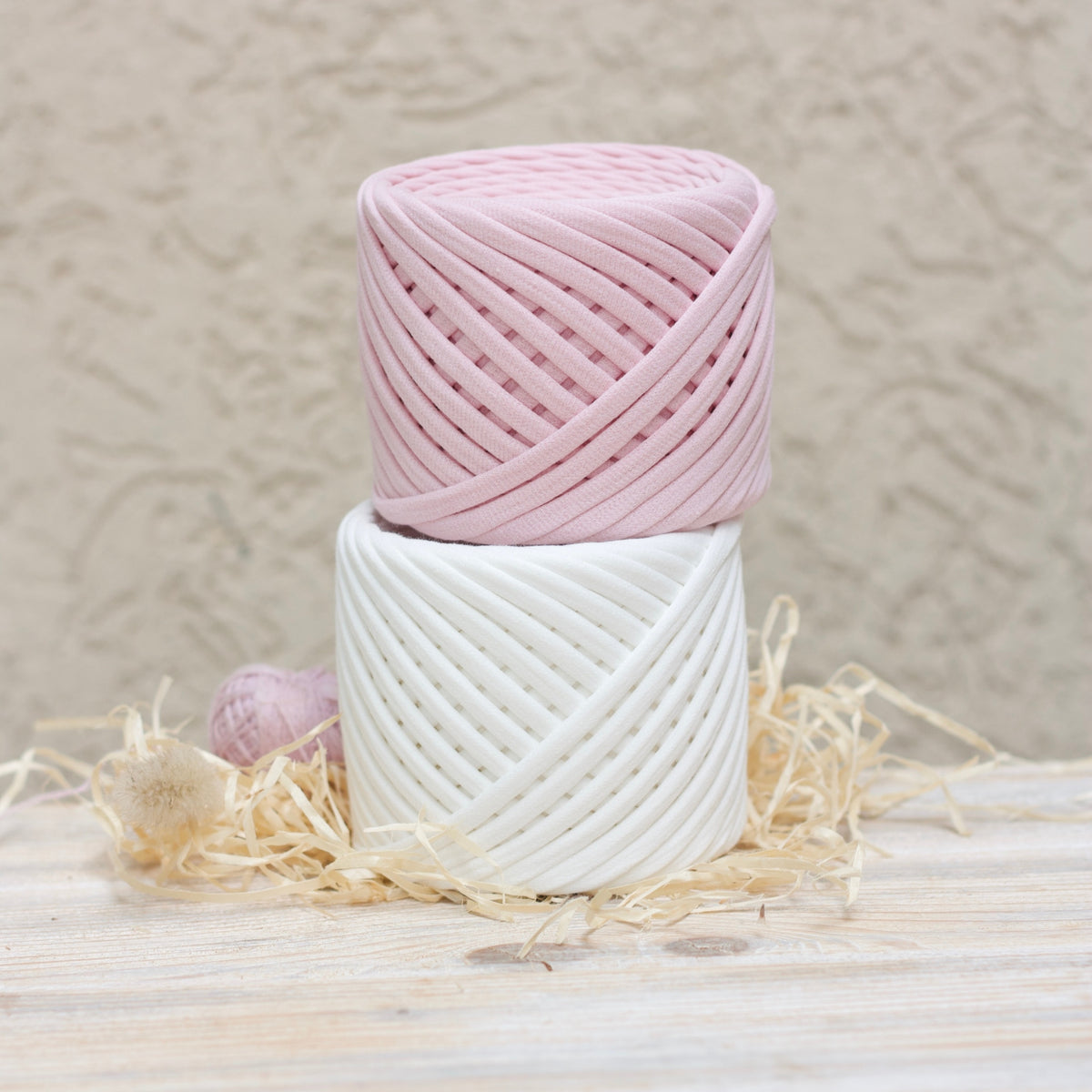 T-shirt yarn, Maxi 9-11 mm, Blush Pink