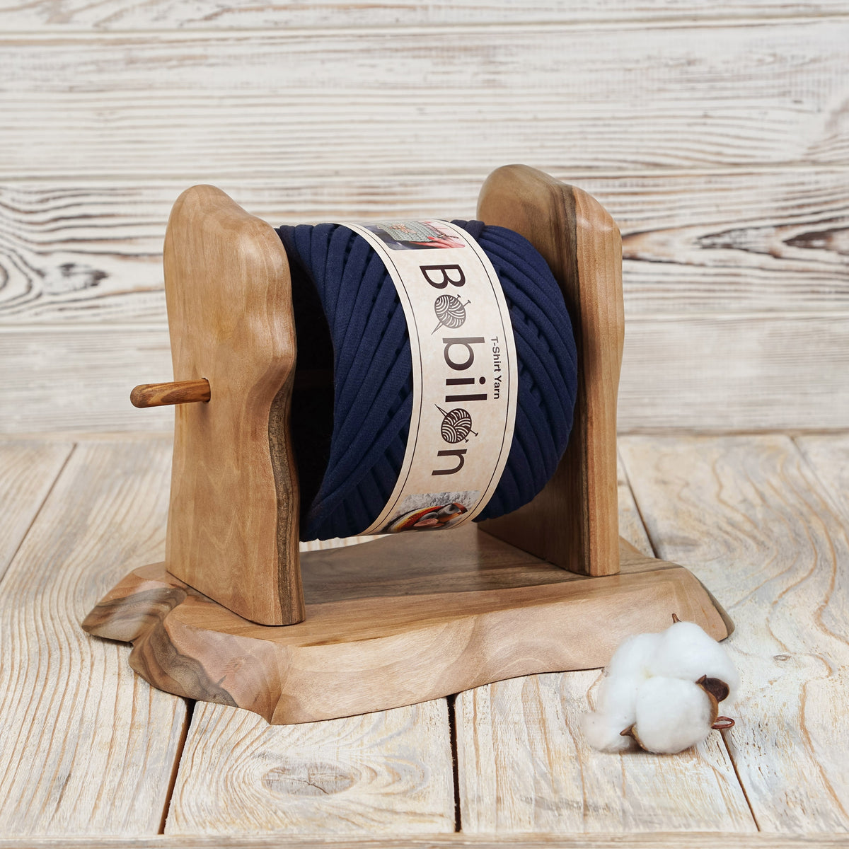 T-shirt yarn, Micro 3-5 mm, Blue Sapphire
