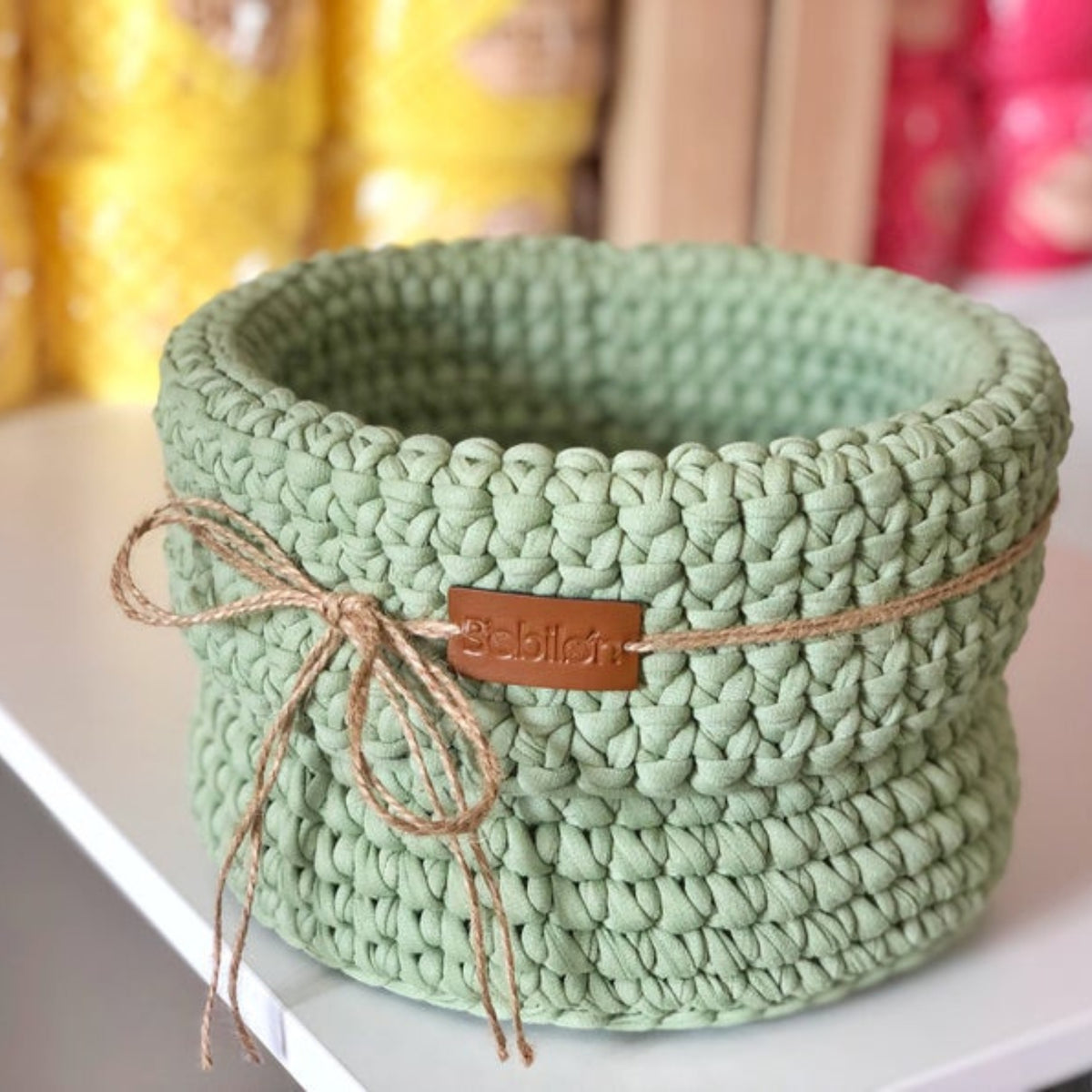 T-shirt yarn, Medium 7-9 mm, Olive