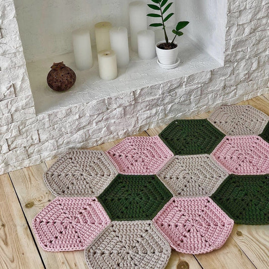 Crochet PDF Pattern "Diamond carpet"