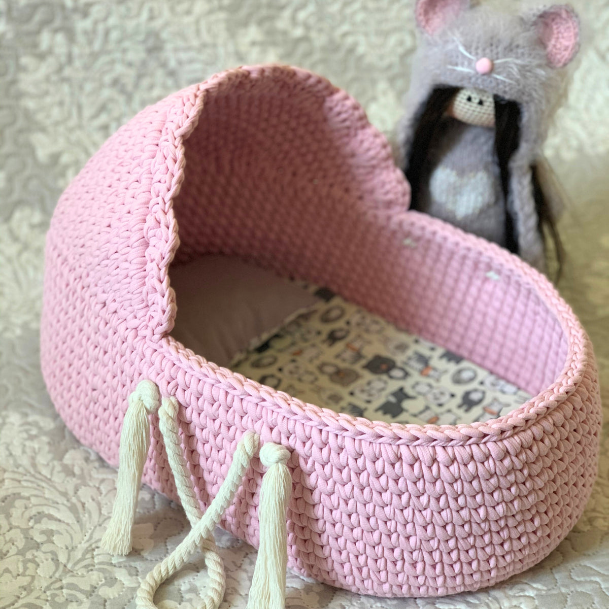T-shirt yarn, Maxi 9-11 mm, Blush Pink