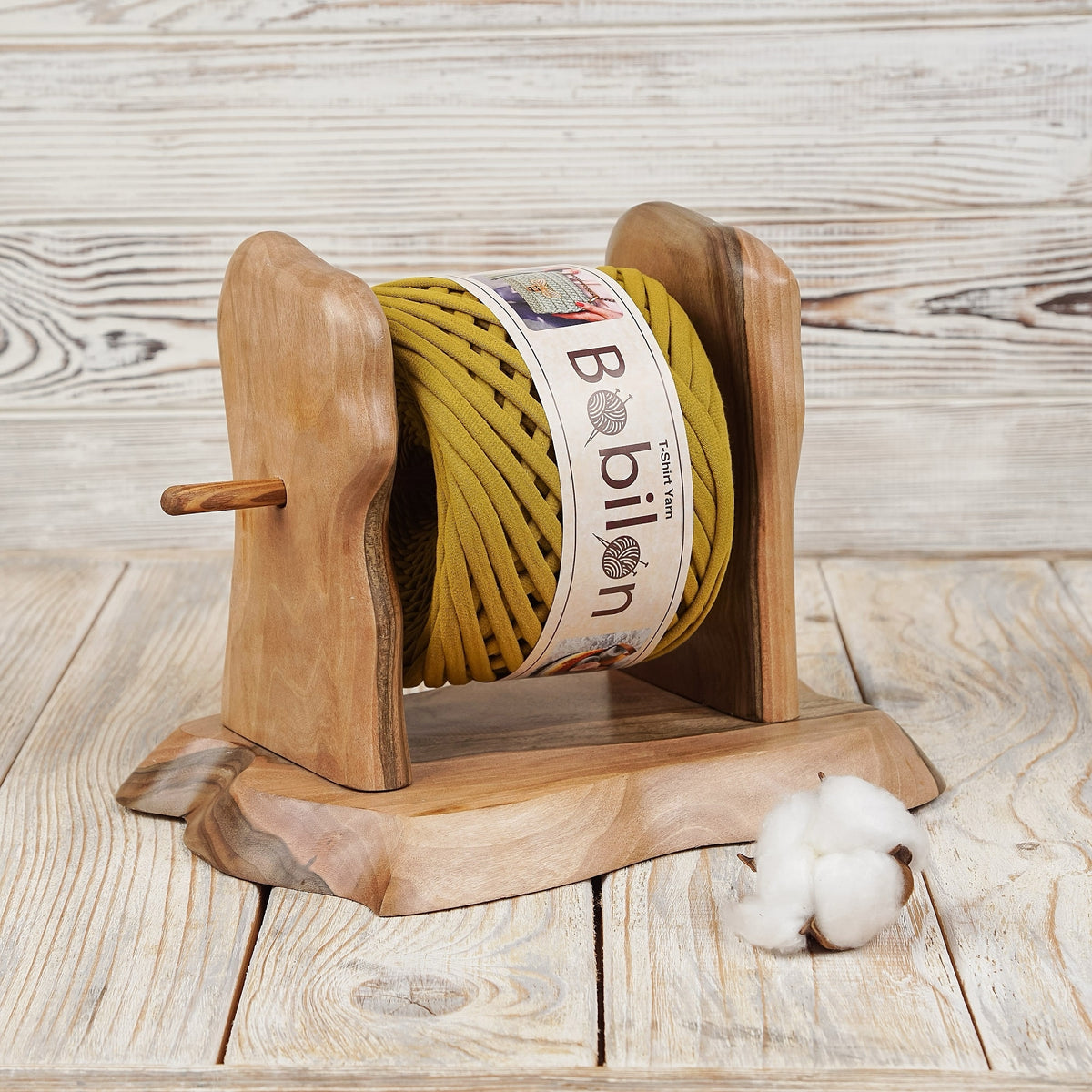 T-shirt yarn, Maxi 9-11 mm, Golden Lime