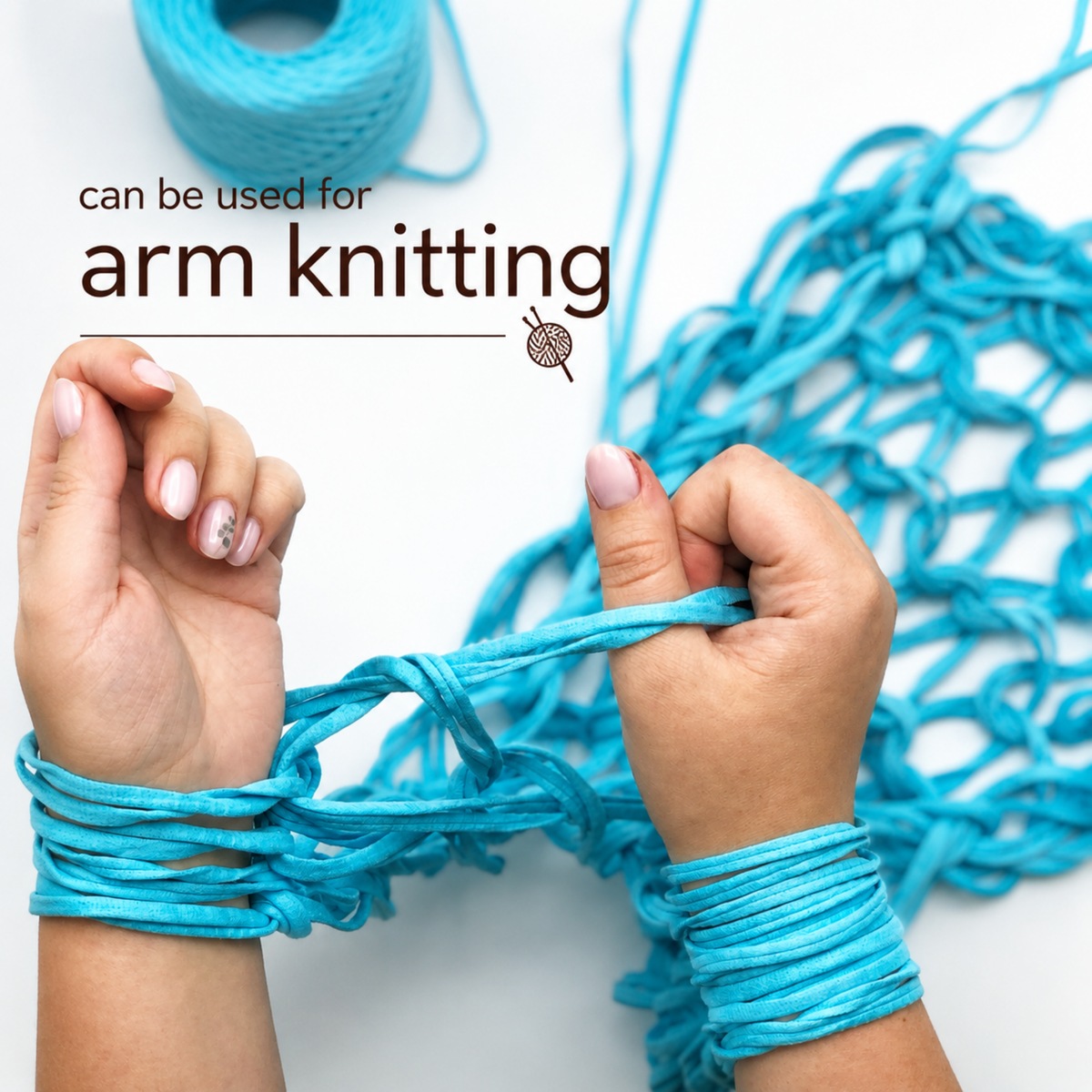 T-shirt yarn, Medium 7-9 mm, Arctic
