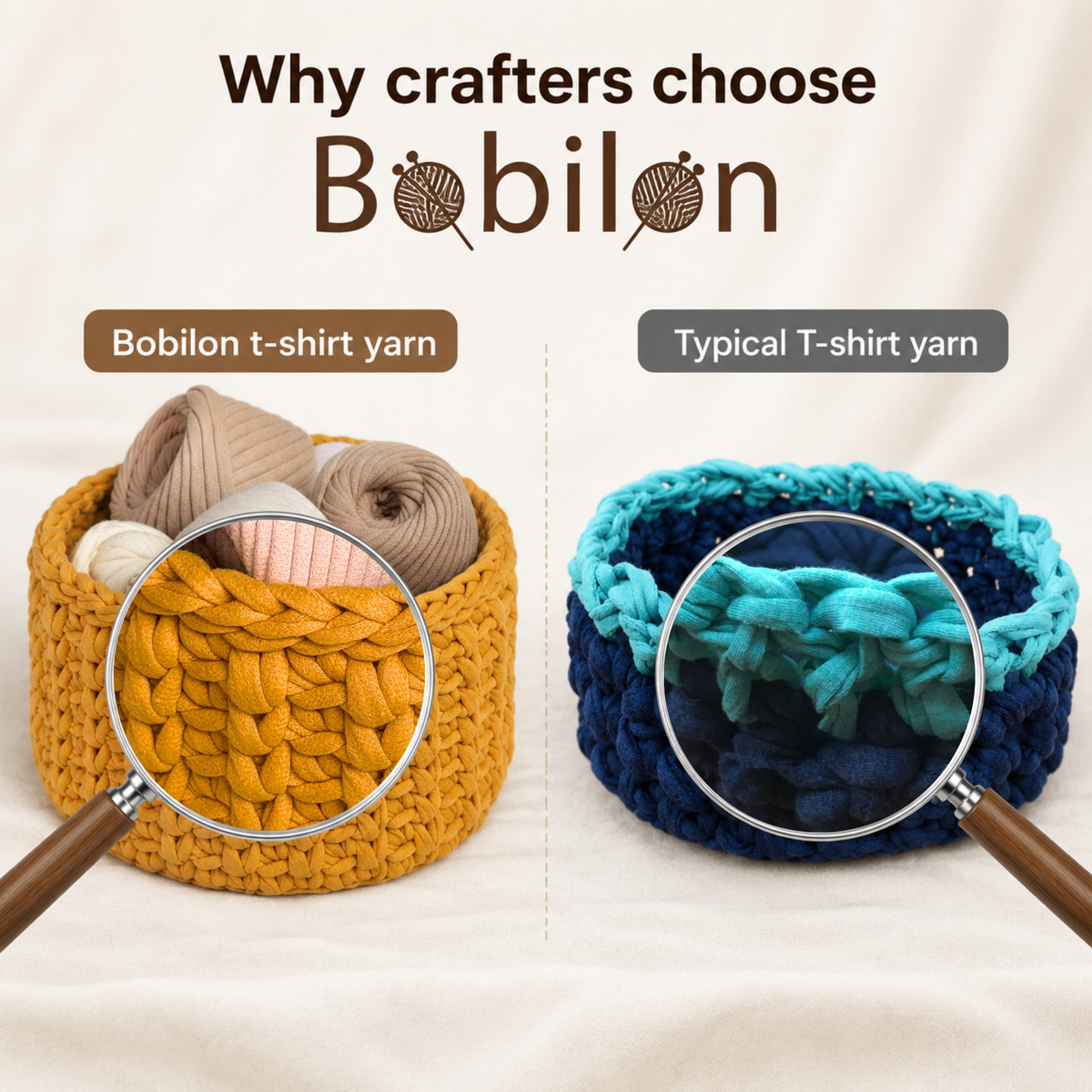 T-shirt yarn, Medium 7-9 mm, Apricot Crush