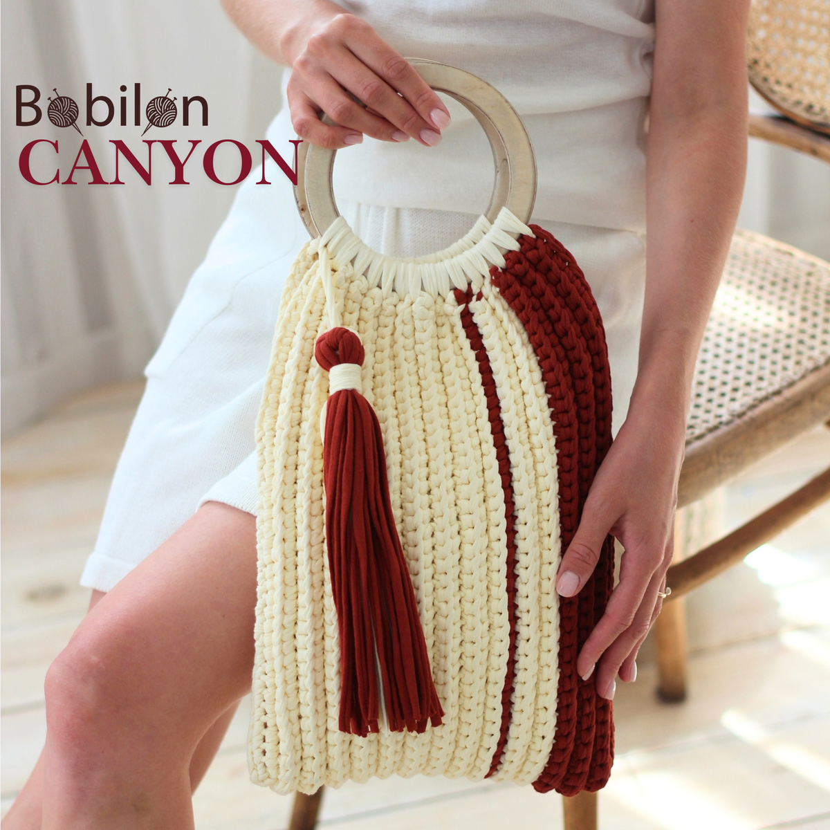 T-shirt yarn, Medium 7-9 mm, Canyon