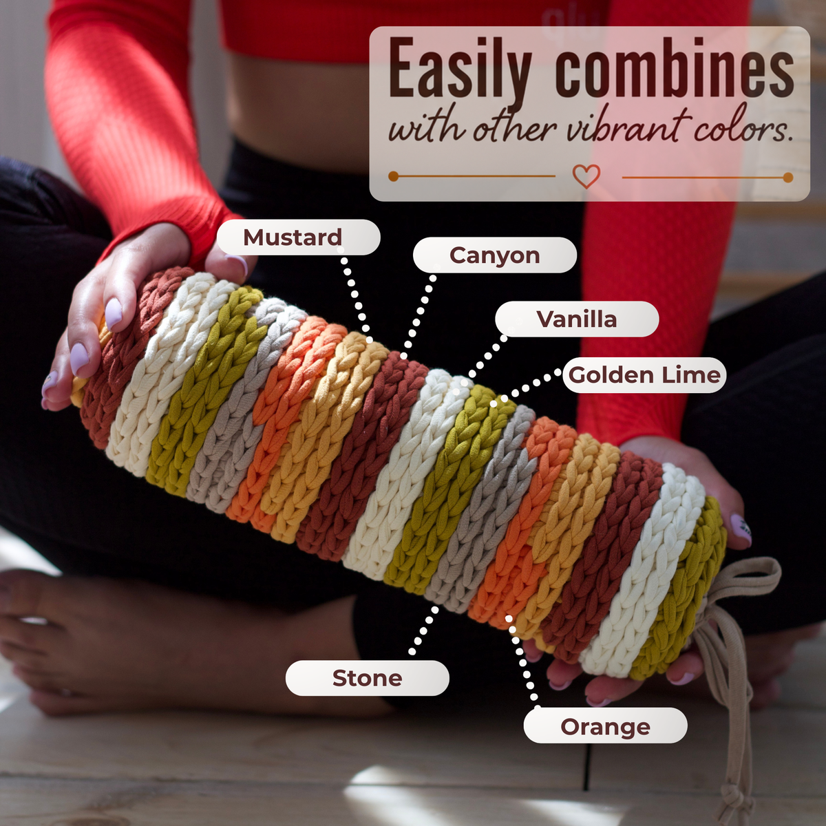 T-shirt yarn, Medium 7-9 mm, Canyon