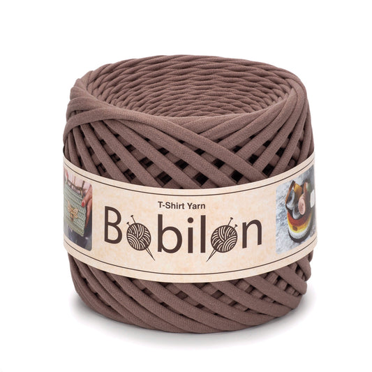 T-shirt yarn, Medium 7-9 mm, Cocoa