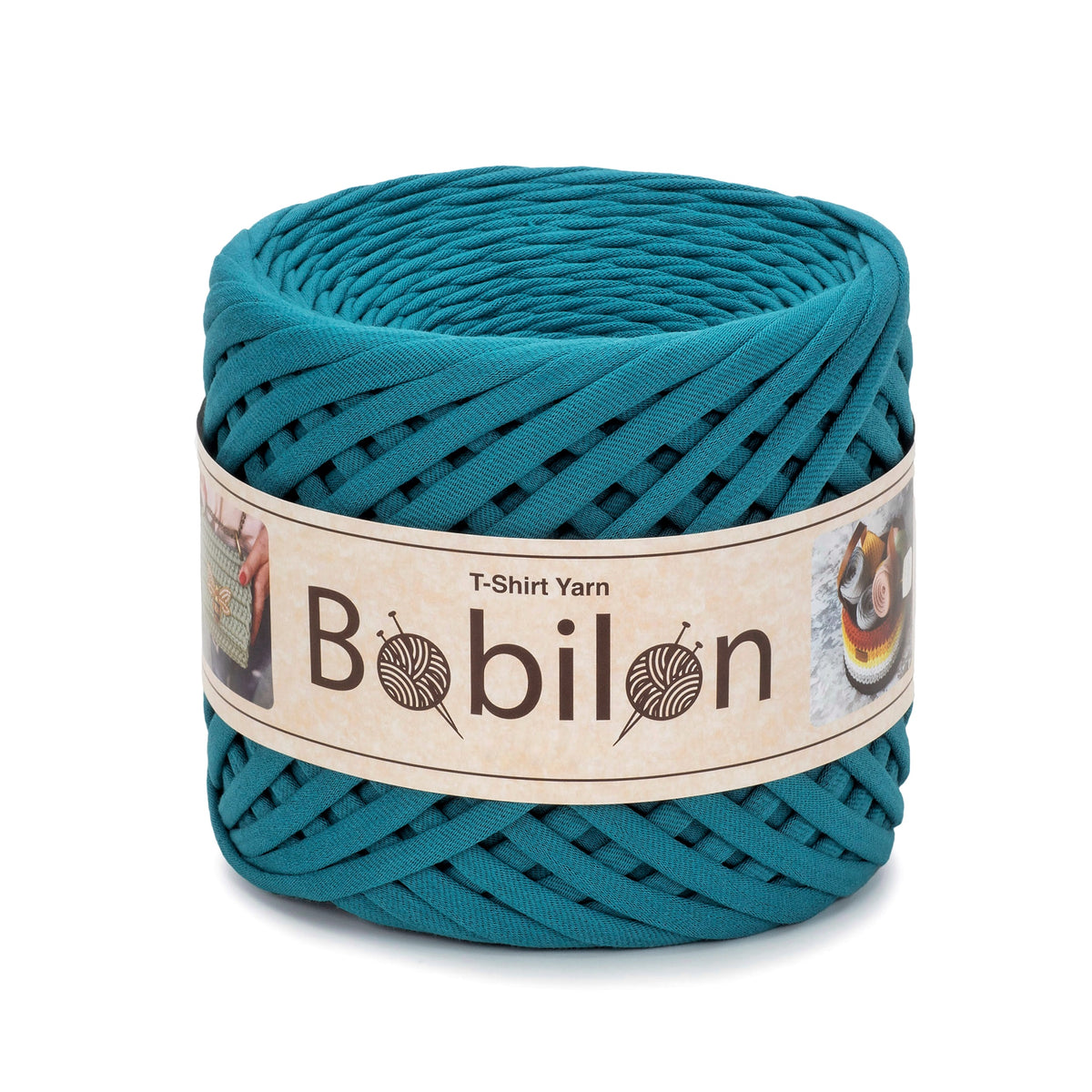 T-shirt yarn, Medium 7-9 mm, Deep Ocean