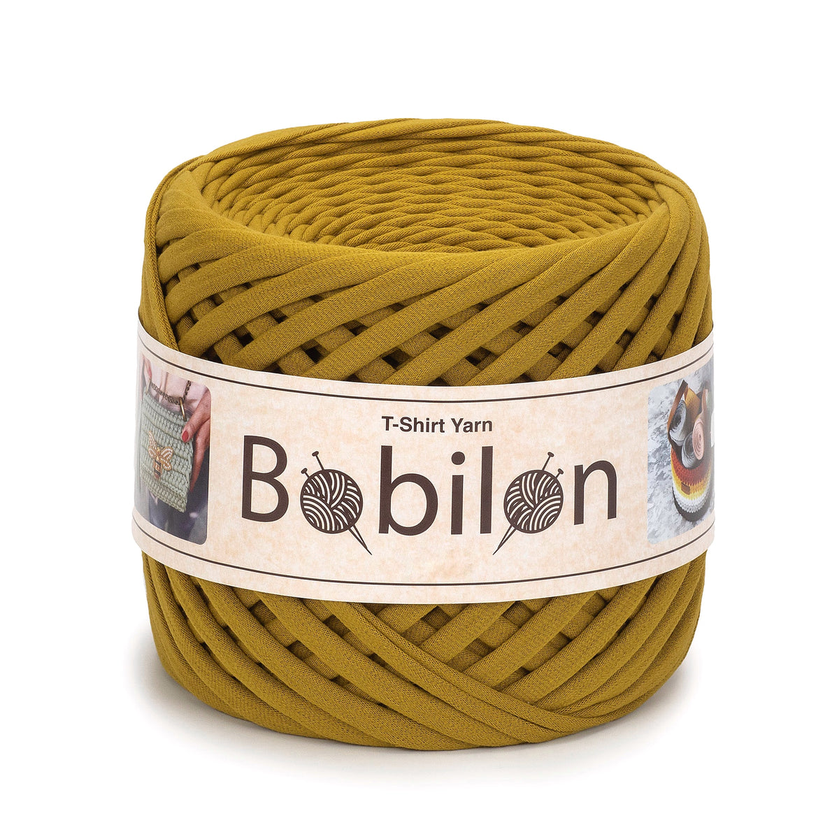 T-shirt yarn, Maxi 9-11 mm, Golden Lime