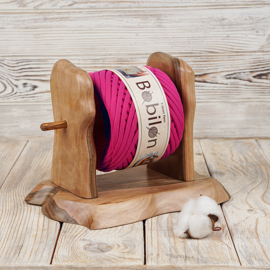 T-shirt yarn, Medium 7-9 mm, Hot Pink
