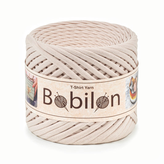 T-shirt yarn, Medium 7-9 mm, Ivory