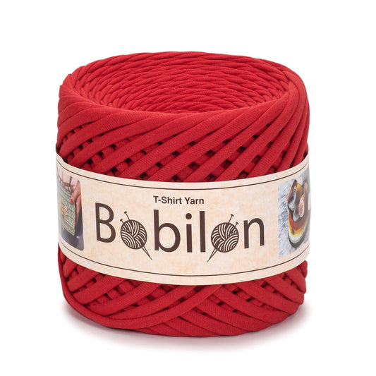 T-shirt yarn, Medium 7-9 mm, Lady in Red