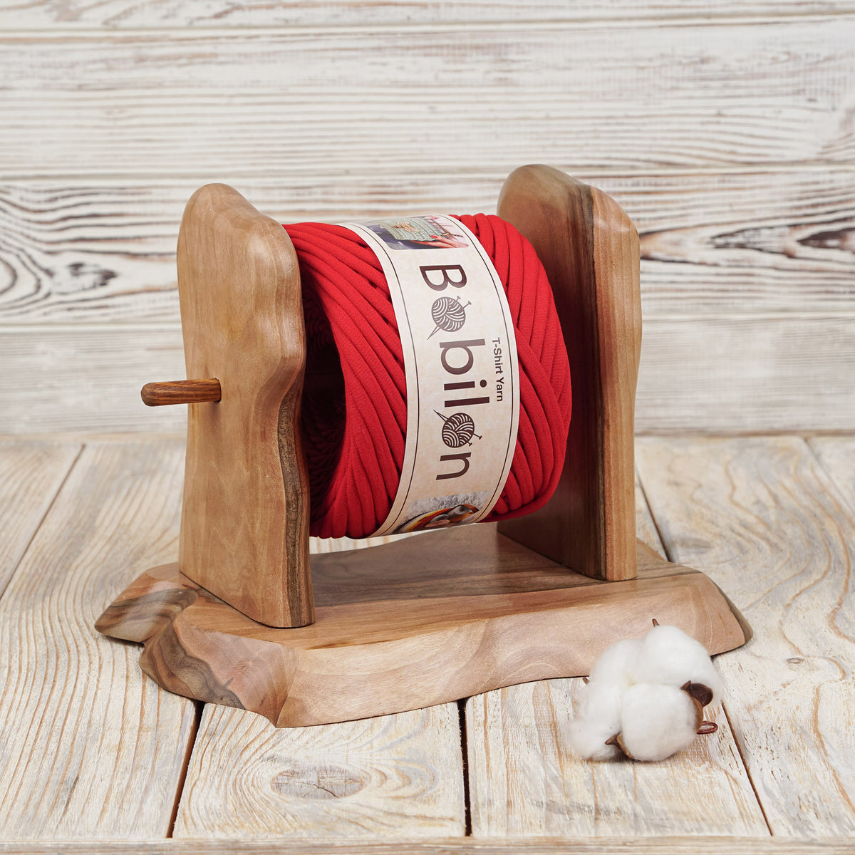 T-shirt yarn, Mini 5-7 mm, Lady in Red