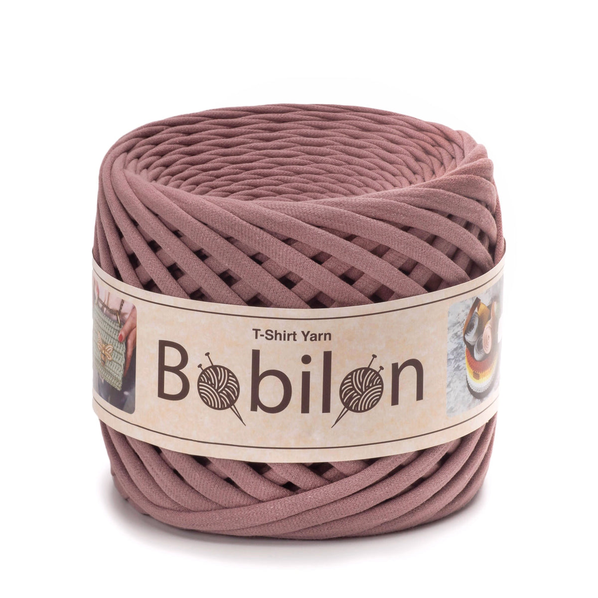 T-shirt yarn, Medium 7-9 mm, Lilac