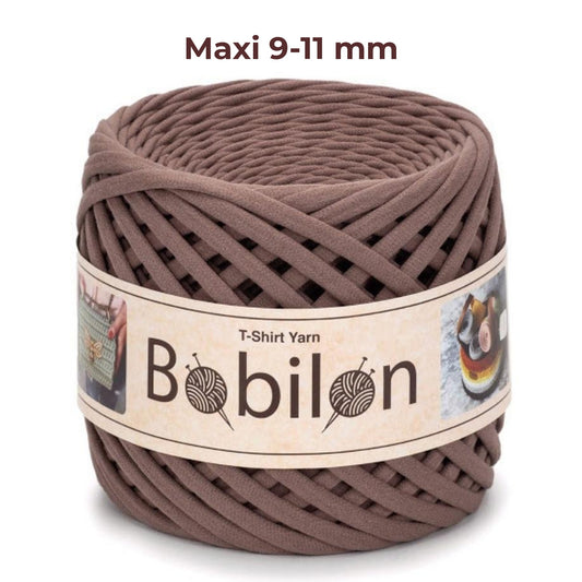 T-shirt yarn, Maxi 9-11 mm, Cocoa